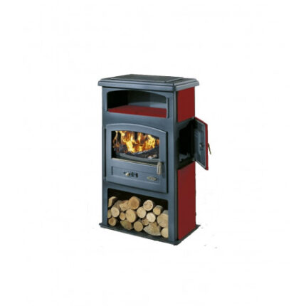 ECO EMAILLÉE 8,5 KW RÉSERVES DE BÛCHES ET ÉTUVES - POÊLE À BOIS GODIN