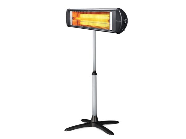 PURLINE HEATY EXC 25 Halogen Heater – 2500 W – Floor or Wall Mount – Indoor/Outdoor Use – Black