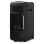 Volga Gas Stove – FAVEX – Infrared Fireplace Effect – 6 Heating Levels – Up to 40 m² – Black – Image 3