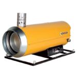 Suspended Forced Air Heater with Indirect Combustion – Diesel Powered (with Chimney) – 85 kW, 3950 m³/h
