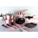 Berlinger Haus 12-Piece Induction Cookware Set, PFOA-Free Non-Stick Aluminum, Pink – Image 5