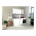 Complete OSLO Kitchen – 180 cm length – Matte White – Worktop Included