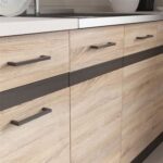 JUNONA Complete Corner Kitchen with LED Lighting and 340 cm Worktop – Sonoma Oak Finish – Image 4